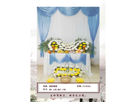 鲜花灵堂