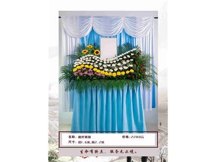 鲜花灵堂